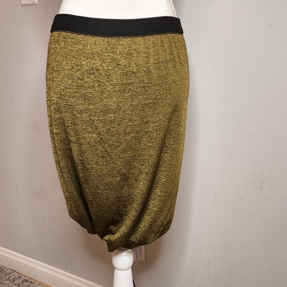 T by Alexander Wang Green stretch skirt - Picture 2 of 11